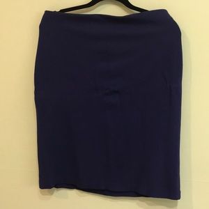 Blue Pencil Skirt.